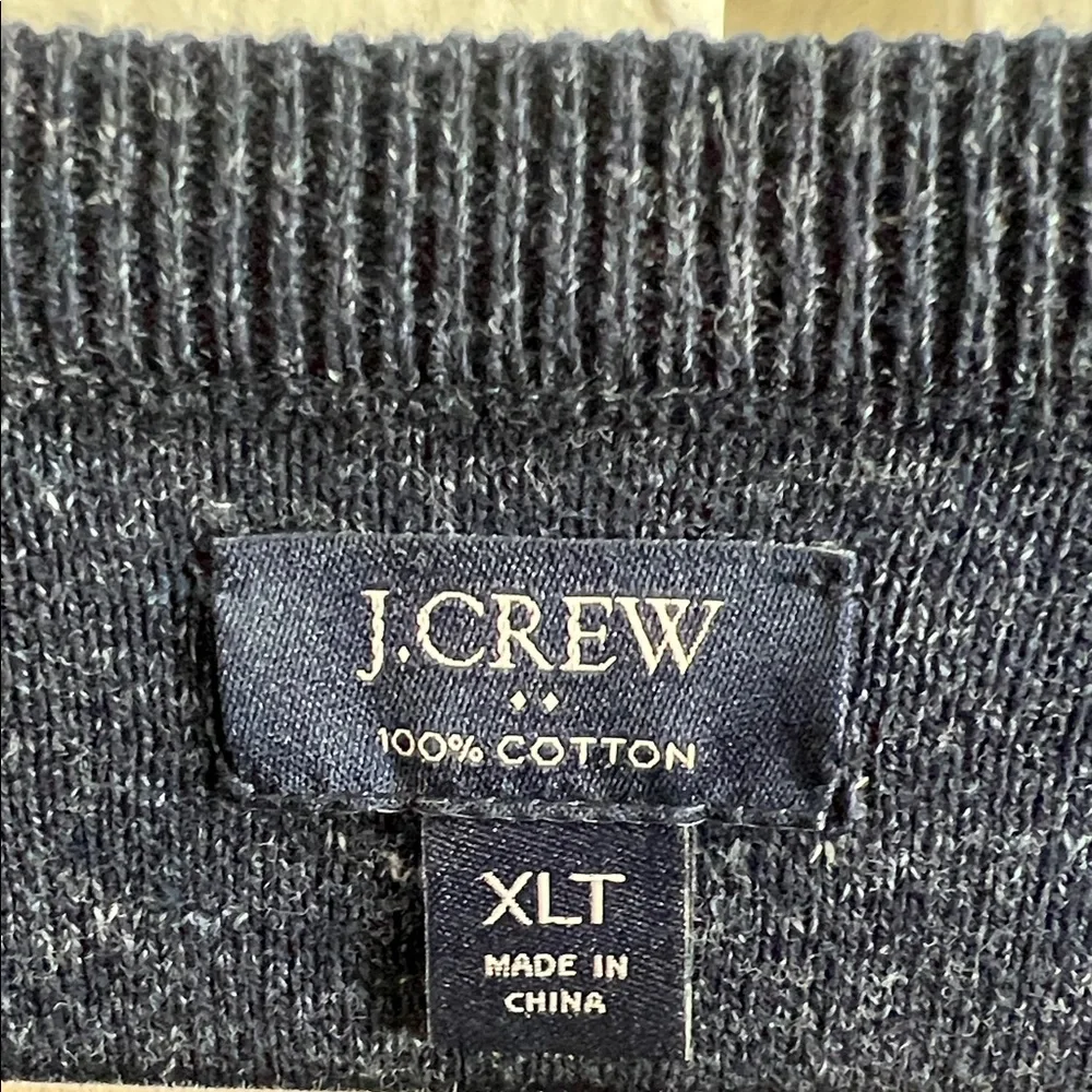 J. Crew Men's Deep Blue Crewneck Sweater